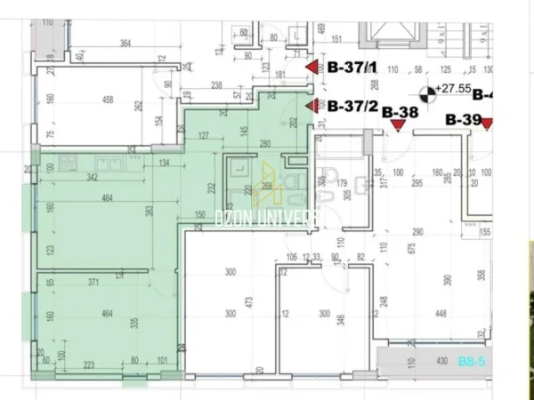 Tirane, shitet apartament 1+1 Kati 8, 65 m² 97.170 € (rezidenca porcelani3)