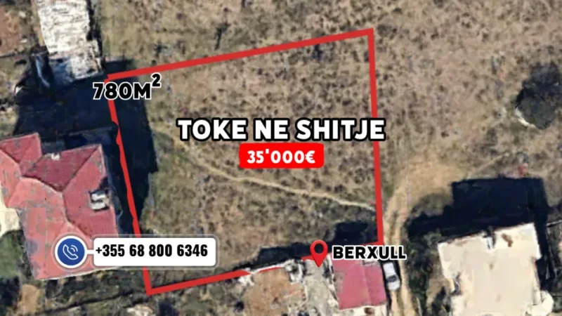 Tirane, shitet toke , 780 m² 35.000 € (Berxull)