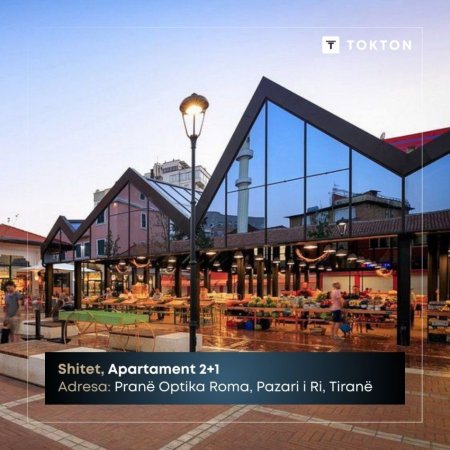 Tirane, shitet apartament 2+1 Kati 4, 91 m² 195.000 € (Pranë Optika Roma, Pazari i Ri, Tiranë.)