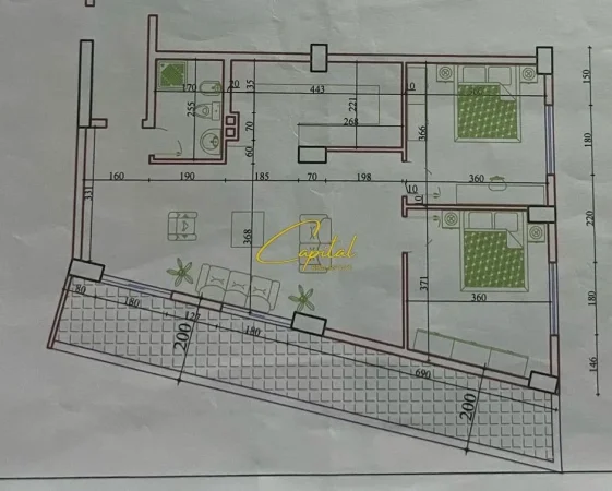 Tirane, shitet apartament 2+1 Kati 6, 112 m² 135.000 € (ASTIR)