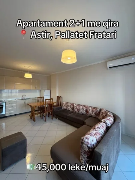 Tirane, jap me qera apartament 2+1+Ballkon Kati 3, 97 m² 450 € (Te pallatet Fratari)
