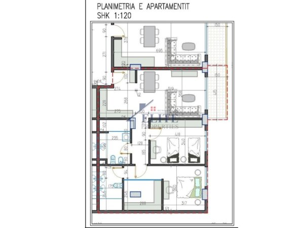 Tirane, shitet apartament 2+1+Ballkon Kati 3, 103 m² 131.180 € (Paskuqan)
