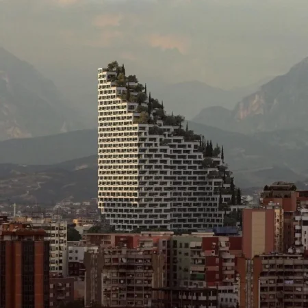 Tirane, shitet apartament 2+1+Ballkon Kati 18, 124 m² 249.200 € (LION PARK 2)