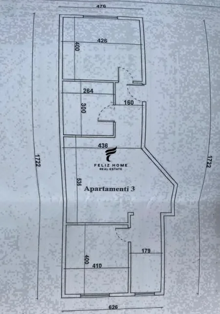Tirane, shitet apartament 2+1+Ballkon Kati 3, 106 m² 307.000 € (QENDER)
