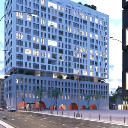 Tirane, shitet apartament 1+1+Ballkon Kati 9, 80 m² (Komuna e Parisit)