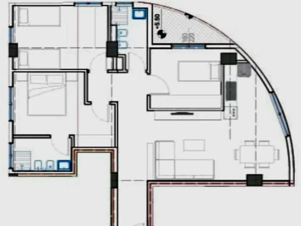 Tirane, shes apartament 3+1+2 , 117 m² 300.000 € (Komuna e Parisit)