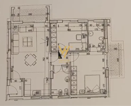 Tirane, shitet apartament 2+1+Ballkon Kati 8, 104 m² 142.000 € (UNAZA E RE)