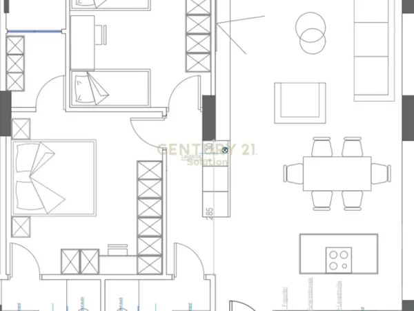 Vlore, shes apartament 2+1+Ballkon Kati 1, 102 m² 180.000 € (DHIMITER KONOMI)