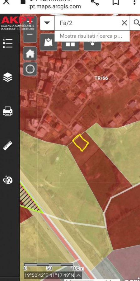 Tirane, shes TRUALL 1.000 m² 350 Euro/m² (Mjull/Bathore)TEG.. 200M PAS XHAMISE)