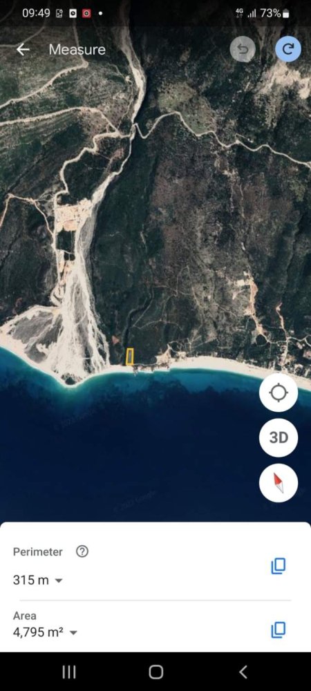 Himare, shes truall ne bregdet 500 m² 55.000 Euro (Jale)