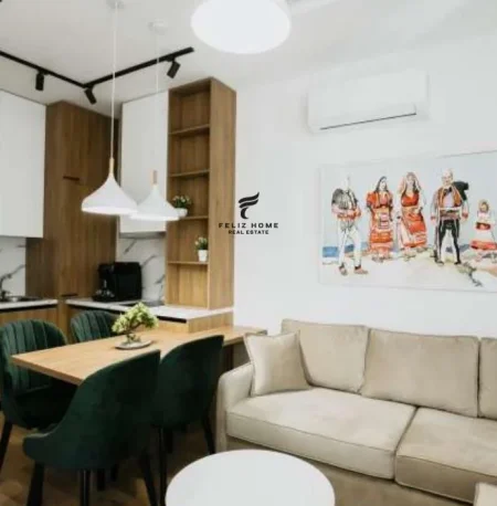 Tirane, jepet me qera apartament 1+1+Ballkon Kati 4, 46 m² 900 € (STACIONI TRENIT)