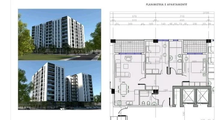 Tirane, shes apartament 2+1 Kati 1, 117 m² 141.000 € (paskuqan)