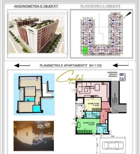 Tirane, shitet apartament 2+1 Kati 5, 112 m² 240.000 € (ISH PARKU)