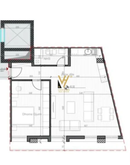 Tirane, shitet apartament 1+1+Ballkon Kati 4, 92 m² 148.500 € (SAUK)