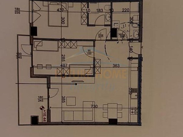 Tirane, shitet apartament 2+1+2, (Rruga Dritan Hoxha, Kompleksi Aura)