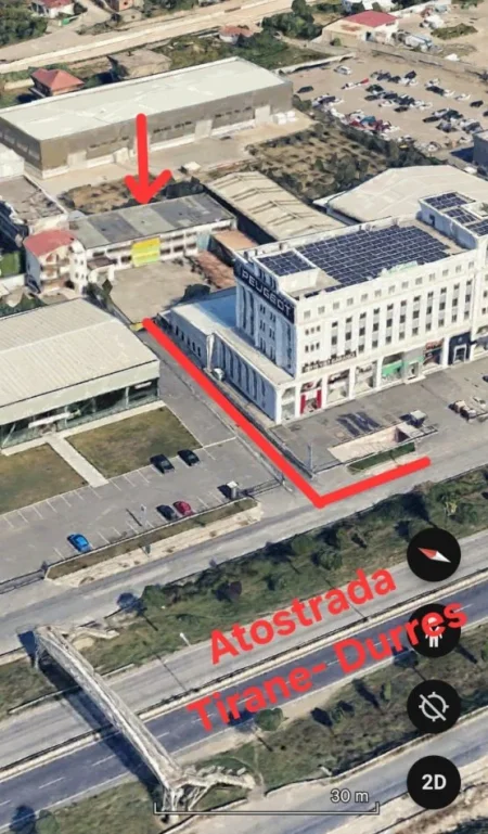 Tirane, ankand ambjent biznesi Kati 0, 2.200 m² 1.200.000 € (Autostrada)