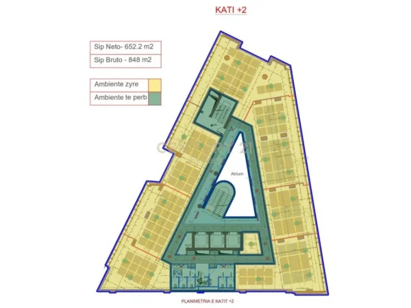 Tirane, jepet me qera zyre Kati 2, 848 m² (EYE OF TIRANA, SYRI I TIRANËS)