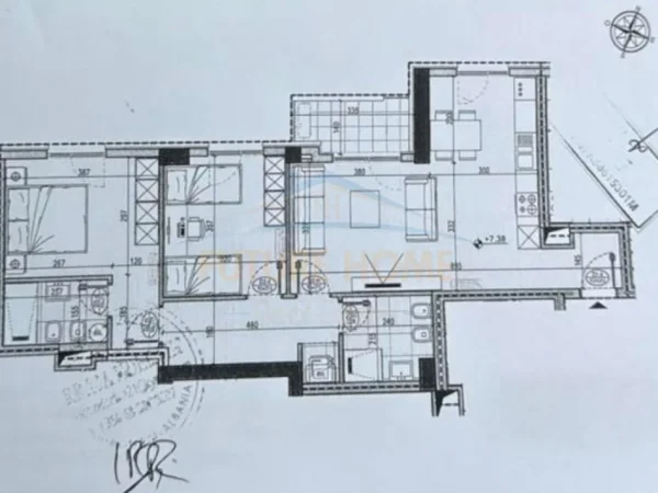 Tirane, shitet apartament 2+1+Ballkon Kati 2, 108 m² 181.400 € (jordan misja)