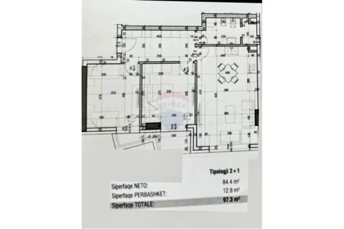 Tirane, shitet apartament 2+1+Ballkon Kati 2, 97 m² 118.000 € 