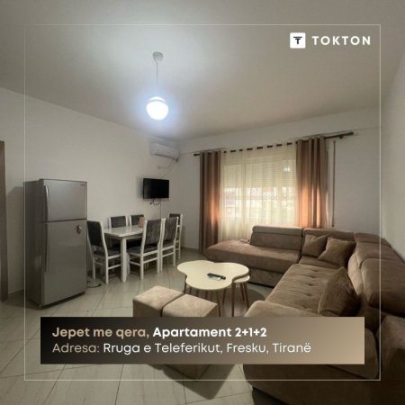 Tirane, jepet me qera apartament Kati 2, 100 m² 450 € (Rruga e Teleferikut, Fresku, Tiranë, TT 1942)