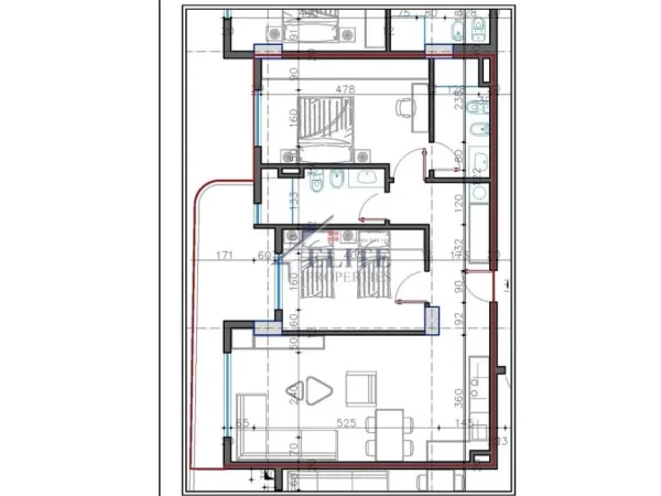 Tirane, shitet apartament 2+1+Ballkon Kati 7, 110 m² 93.075 € (Kamez)