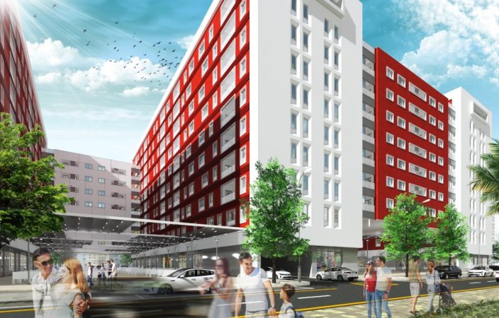 Shqiperi, shitet apartament 2+1+Ballkon Kati 6, 117 m² 218.200 € (Rruga e Kavajes)