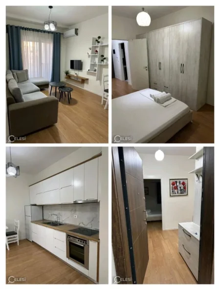Tirane, jepet me qera apartament 1+1+Ballkon Kati 4, 60 m² 500 euro  (brryli)