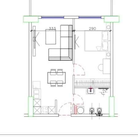 Lezhe, shes apartament 1+1+Ballkon Kati 9, 76 m² 76.000 € (lezhe)