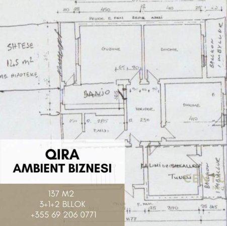 Tirane, jepet me qera ambjent biznesi 137 m² 2.000 Euro