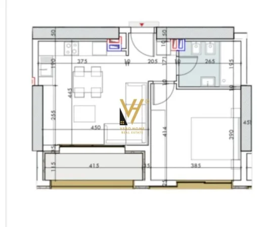 Tirane, shitet apartament 1+1+Ballkon Kati 5, 59 m² (PAZARI I RI)