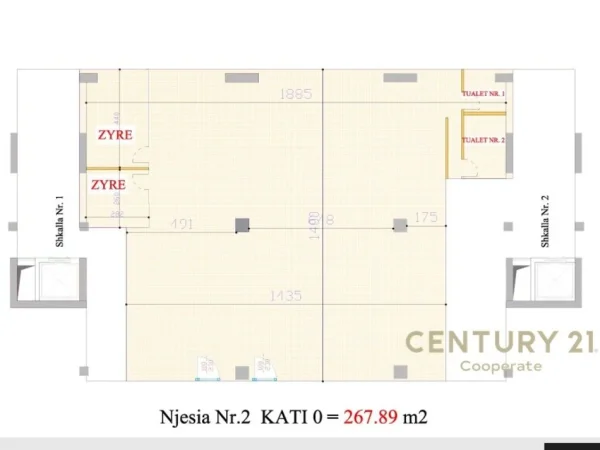 Tirane, jap me qera ambjent biznesi , 953 m² 17.500 € (Kompleksi Delijorgji)