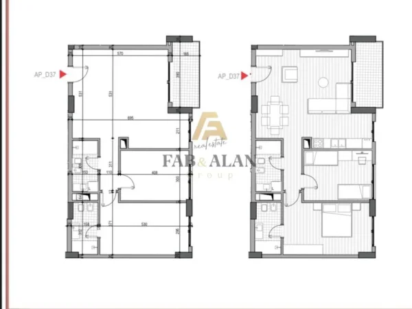 Tirane, shitet apartament 2+1+2 Kati 3, 112 m² 167.300 € (5 Maji)