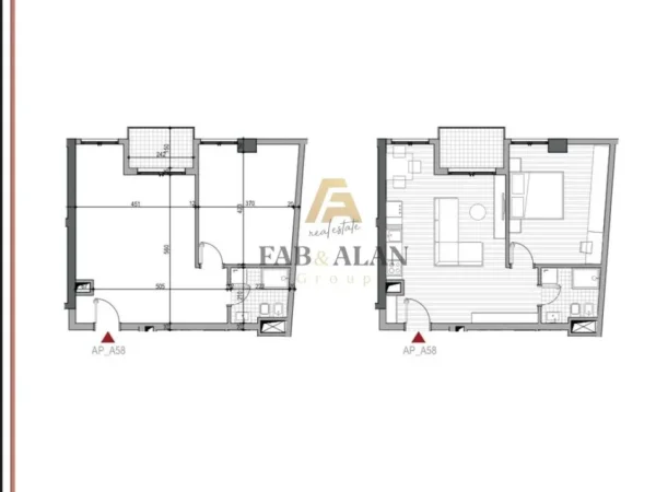 Tirane, shitet apartament 1+1 Kati 5, 73 m² 110.100 € (5 maji)