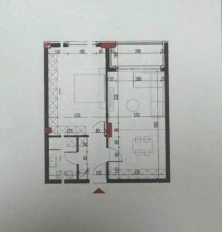 Tirane, shitet apartament 1+1 Kati 4, 80 m² 70.200 € (Ne Paskuqan)