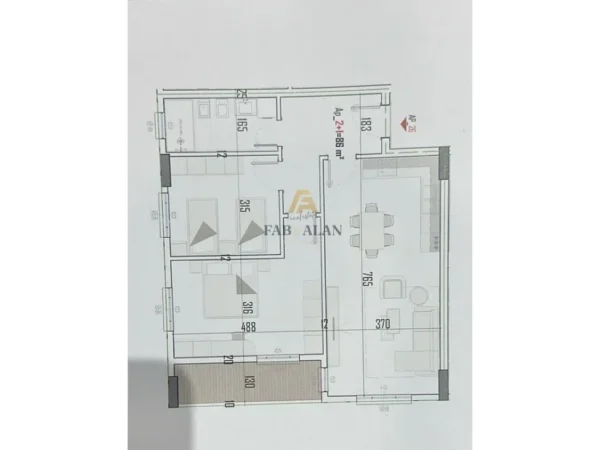 Tirane, shitet apartament 2+1 Kati 5, 101 m² 80.840 € (Kompleksi Venatino 2, Kamez)