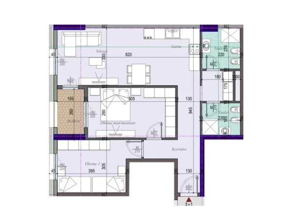 Tirane, shitet apartament 2+1 Kati 6, 115 m² 126.500 € (29 nentori)