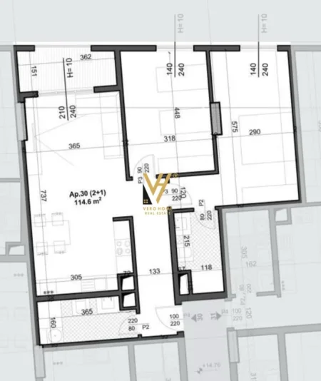 Tirane, shitet apartament 2+1+Ballkon Kati 4, 114 m² 212.000 € (BULEVARDI I RI)