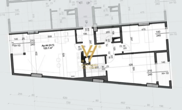 Tirane, shitet apartament 2+1+Ballkon Kati 5, 123 m² 227.000 € (BULEVARDI I RI)