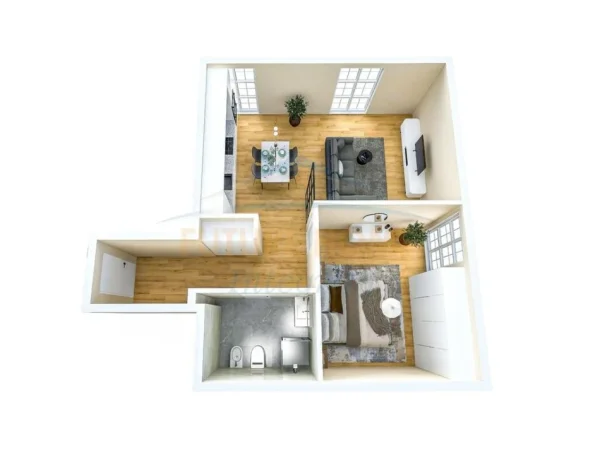 Shitje, Apartament 1+1, Rezidenca Porta e Re, Tiranë.