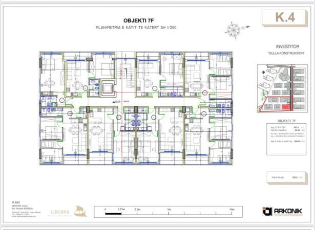 Golem, shitet apartament 1+1+Ballkon Kati 4, 70 m² (Golem)