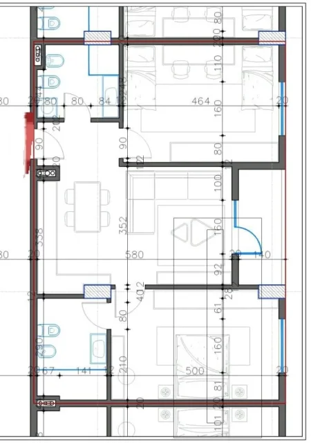 Tirane, shes apartament 2+1 Kati 4, 96 m² 84.600 € (KAMEZ)