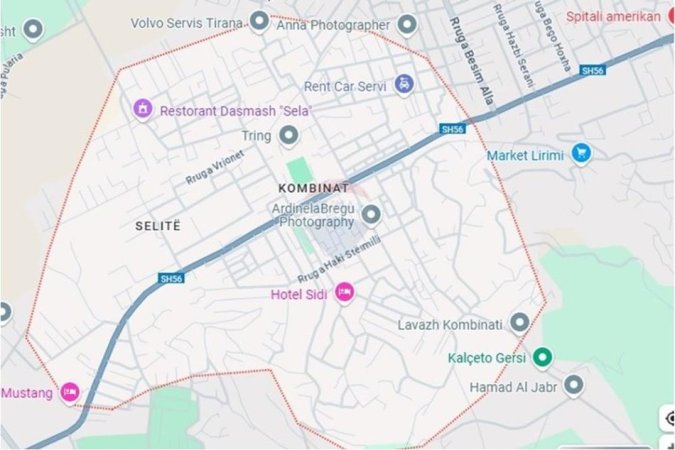 shitet , 54 m² 65.000 € (Apartament 1+1 per shitje Kombinat)