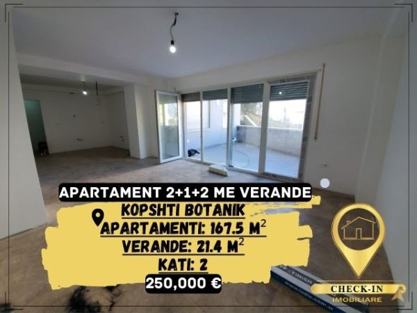 Tirane, shitet apartament 2+1+BLK Kati 1, 189 m² 250.000 Euro (Kopshti Botanik)