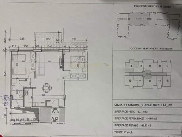 Vlore, shitet apartament 2+1+BLK Kati 2, 96 m² 82.000 Euro (Orikum)