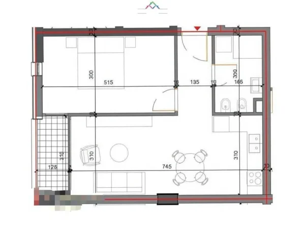 Tirane, shitet apartament 1+1+Ballkon Kati 7, 66 m² 88.000 € (shkoze)