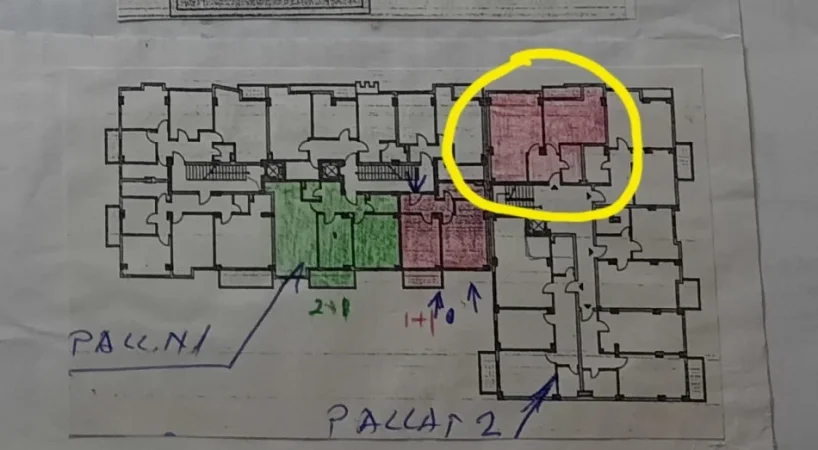 Tirane, shes apartament 1+1+Ballkon Kati 3, 74 m² 110.000 € (Besim Fagu)