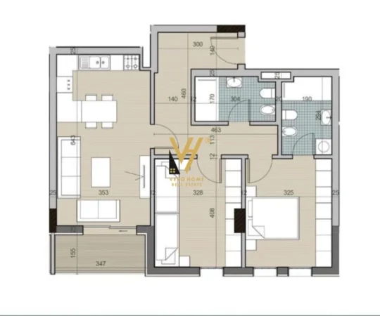 Tirane, shitet apartament 2+1+Ballkon Kati 1, 105 m² 103.000 € (UNIVERS CITY)