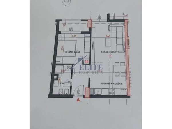 Tirane, shitet apartament 1+1+Ballkon Kati 10, 72 m² 100.660 € (Ish Fusha e Aviacionit)