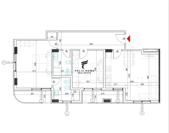 Tirane, shitet apartament 2+1+Ballkon Kati 1, 121 m² 240.000 € (LIQENI I THATE)