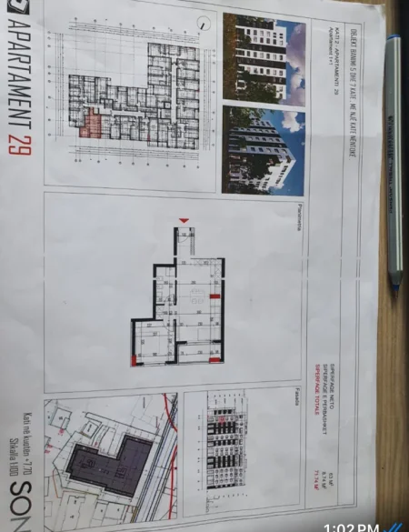 Tirane, shitet 1+1 Kati 3, 